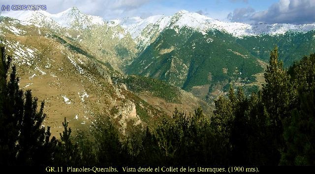 Vista desde el Collet de les Barraques.