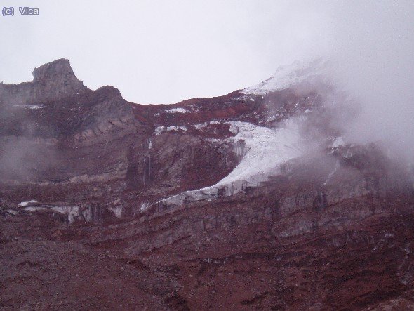 Glaciar de acceso al Chimborazo