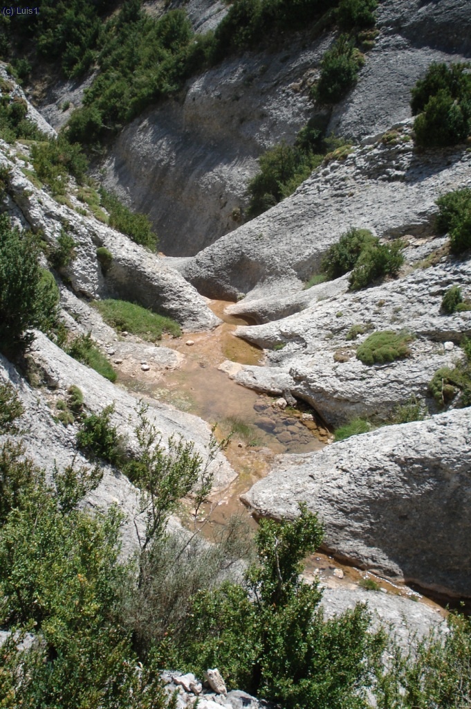 Inicio del Baranco del Raisen.