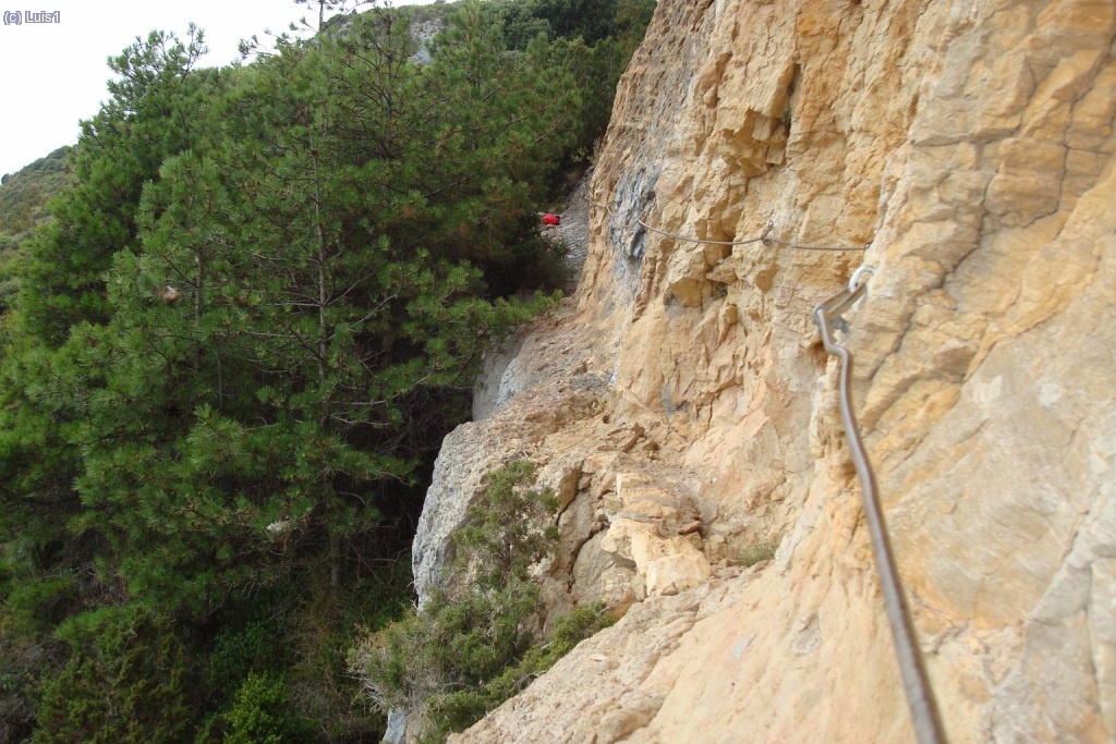 Una vez pasado el Paso Len, mirando hacia atrás.