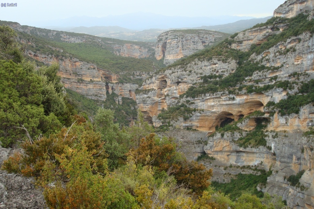 una vez pasado el Paso Len, mirando hacia el Norte (zona de Los Oscuros del Vero)