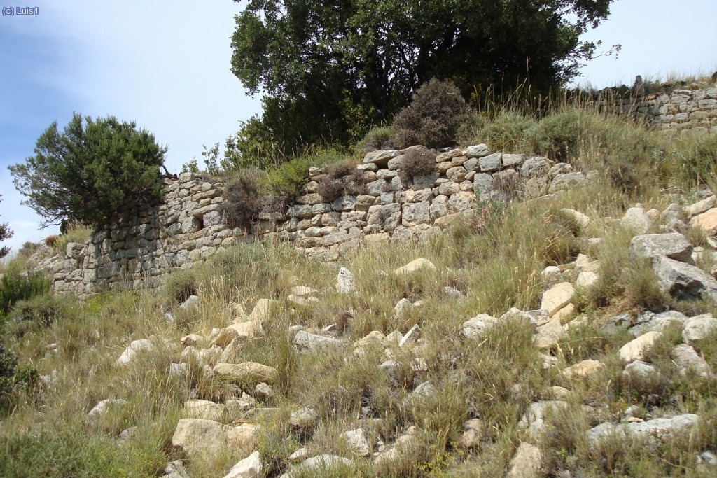 Ruinas de la parte superior del castillo.