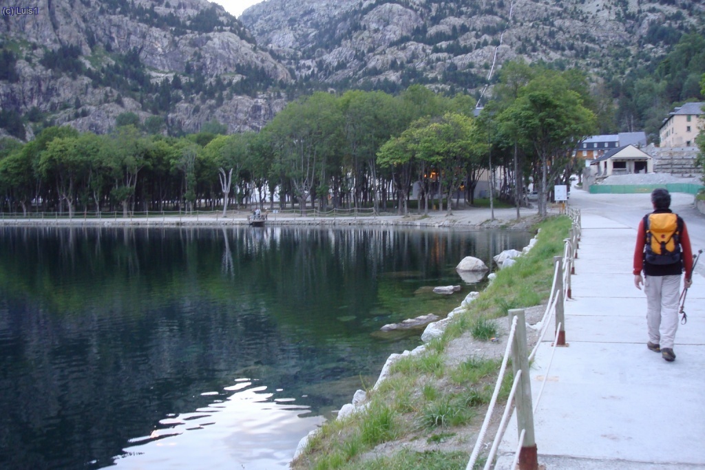 Saliendo del Balneario de Panticosa.