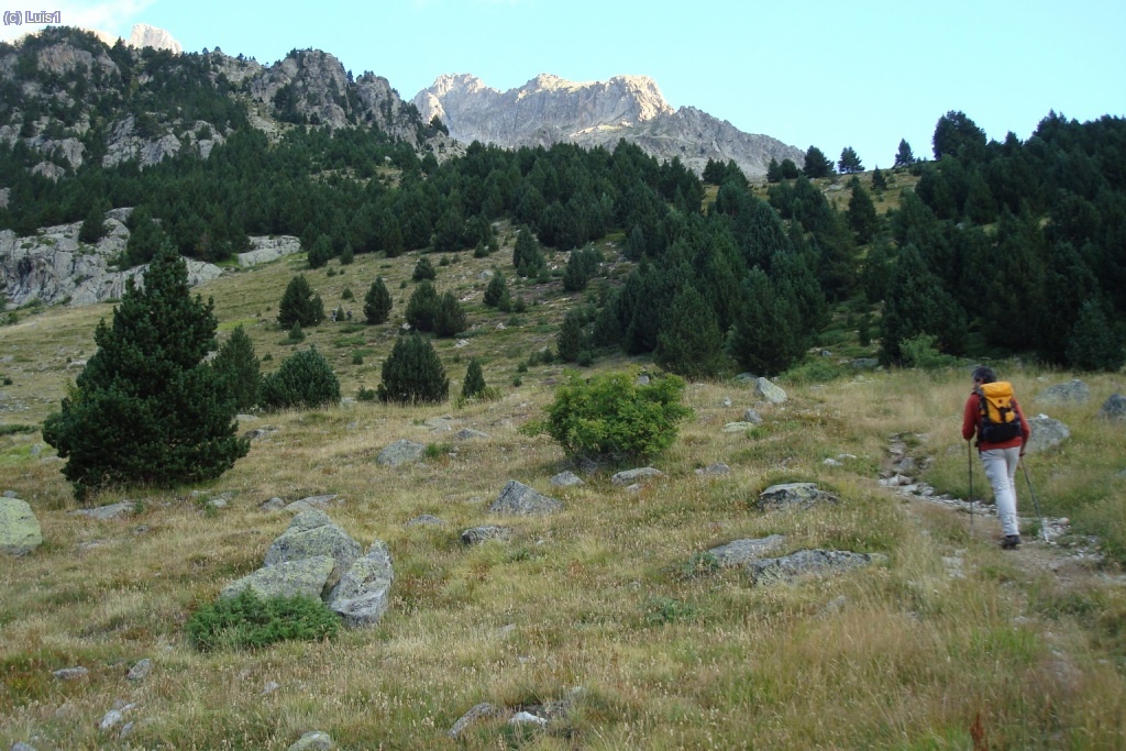 Ascendiendo por la Mallata Baja.