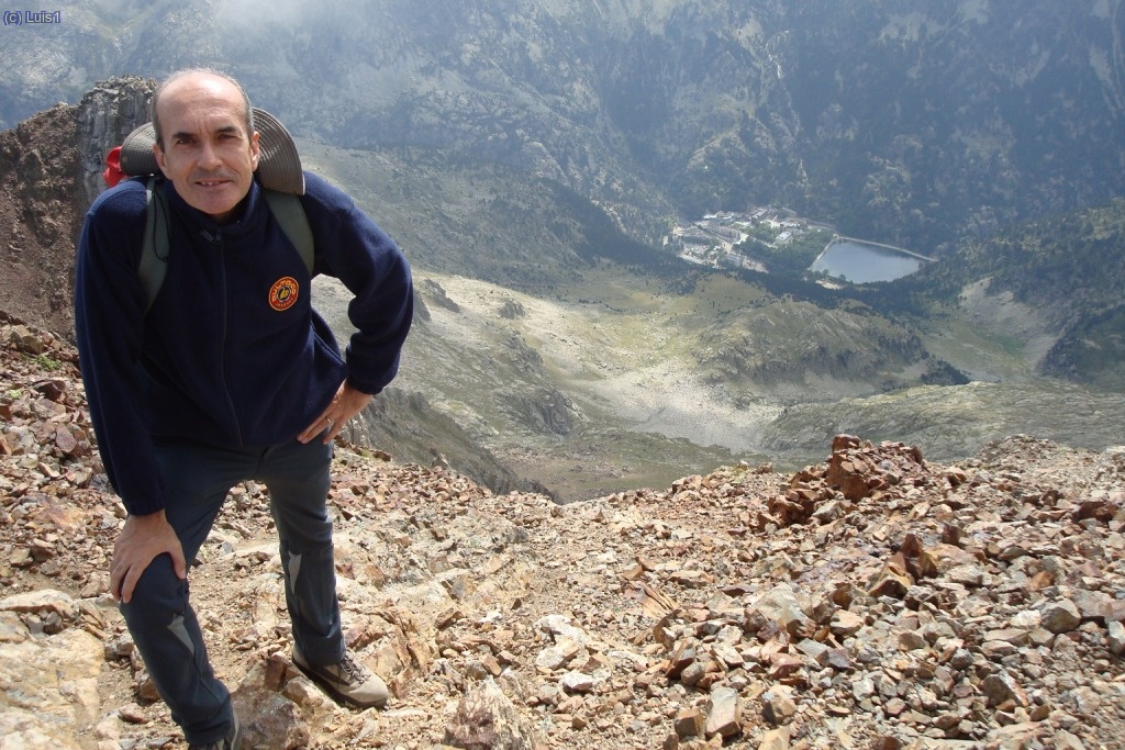 Foto en la cumbre del Garmo Negro.