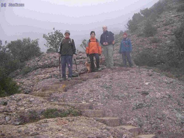 descendiendo por escalones no simpáticos