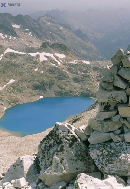 Ibon Blanco des de la cima