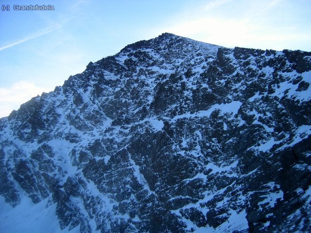 Aspecto de la Cara Norte del Mulhacen el 8 de Diciembre de 2007