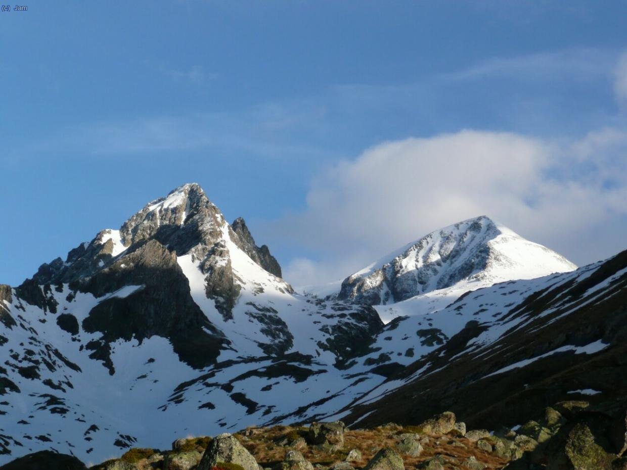 El Perdigueret i a la seva dreta i mes al fons el Perdiguero.
