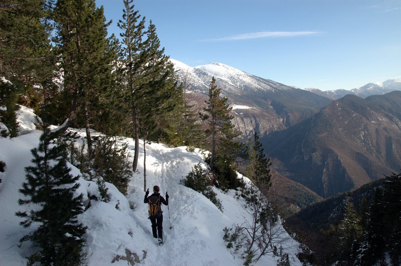 El cam&iacute; a partir d’aqu&iacute; i fins al coll ha estat amb bon temps.

