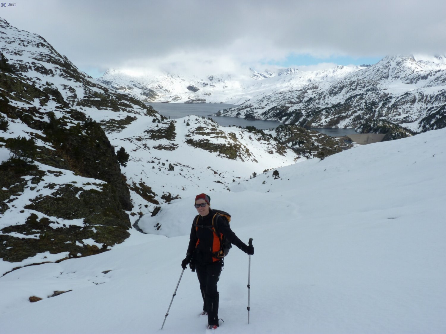 Cami de la Portella de Lanos, a baix l’estany de Lanos