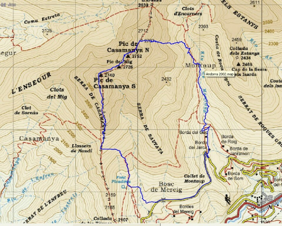 Track de la sortida.