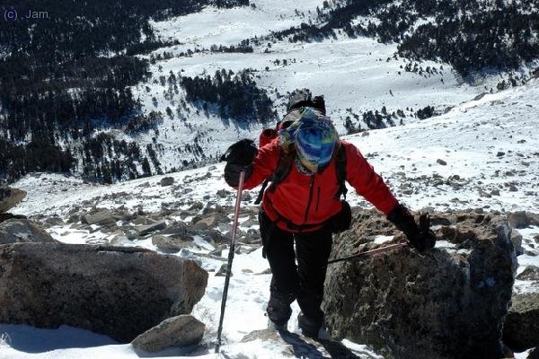 La Montse arribant al tossal Bovinar
