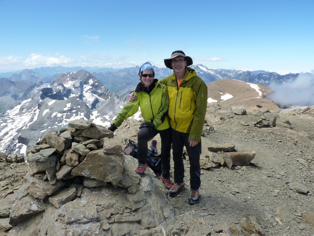 La Montse i el Jaume al cim.