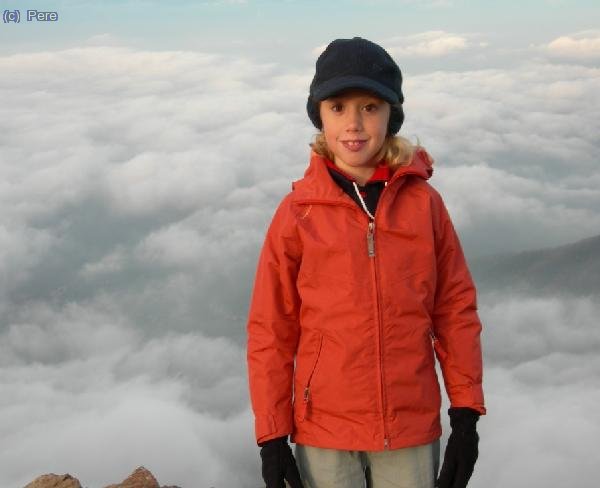 La Laia enmig del mar de núvols...