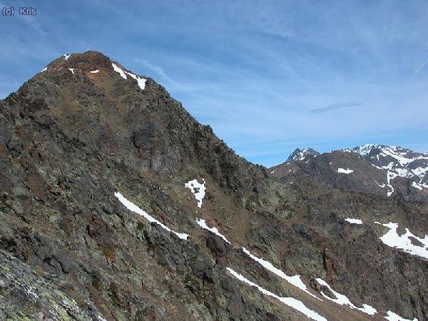 Pica Roja y al fondo Pica d´Estats y Montcalm