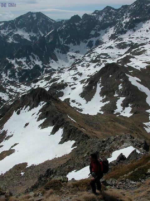 Subiendo la cresta de la Pica Roja
