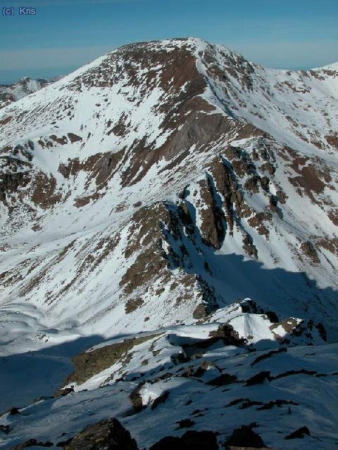 La cresta hacia el Serrera