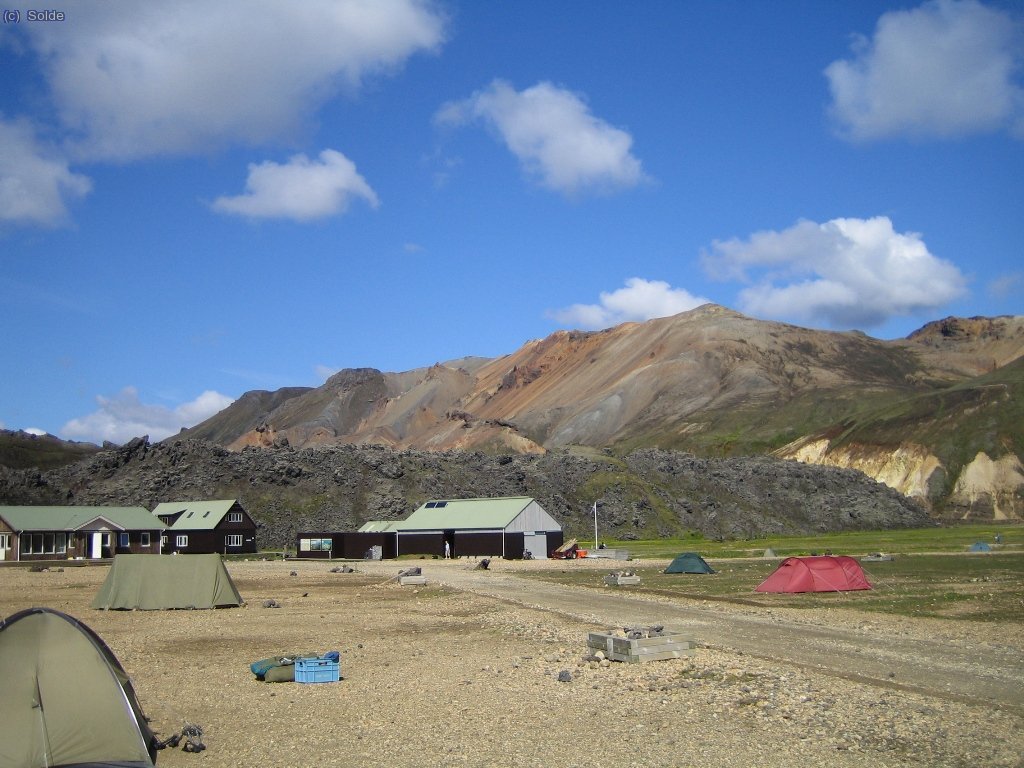 Landmannalaugar: refugi, zona d