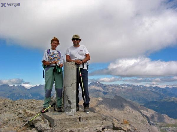 En la Cima, Ignacio y yo.