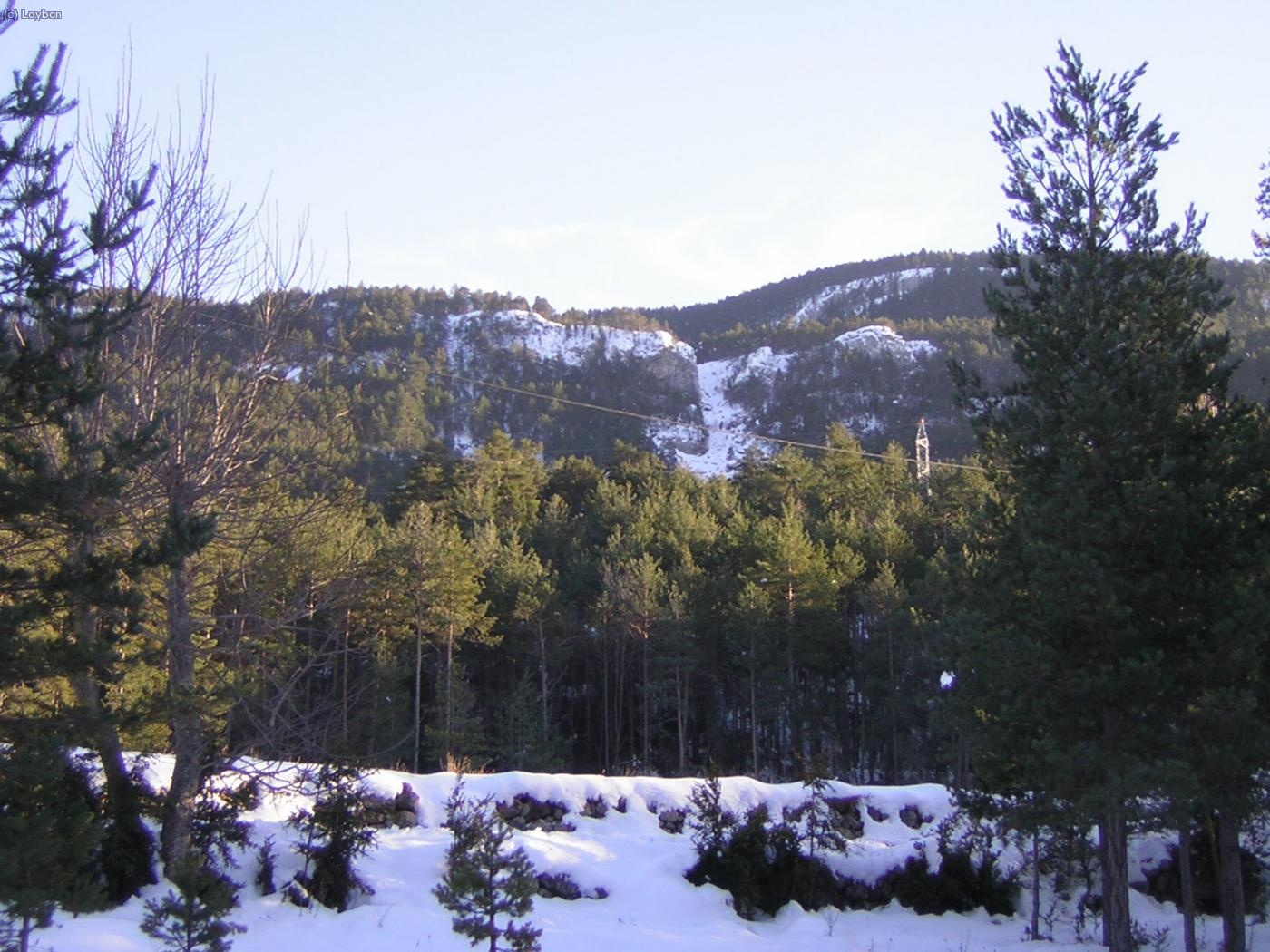 Cascada desde la carretera del Hostal del Pedraforca