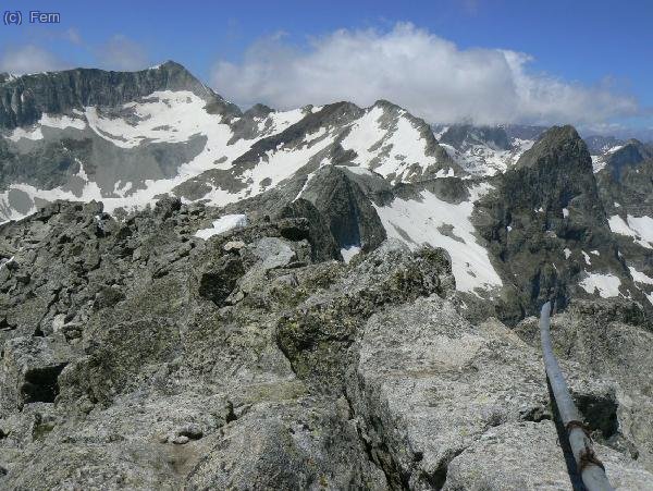 Perdiguero, Punta Lliterola y Crabioules desde el Pico Maupas