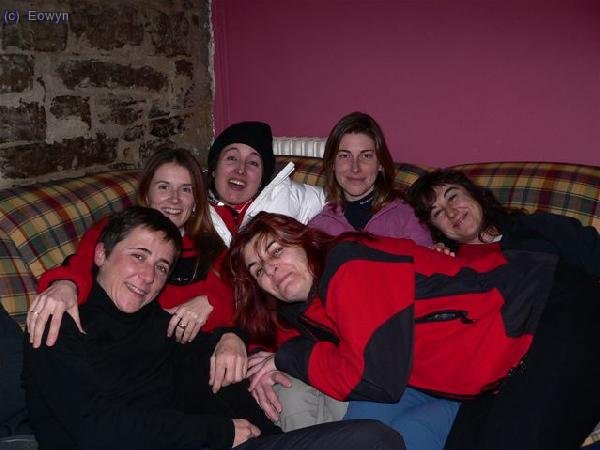 Kris, Aretha, Estefan&iacute;a, Carmen, Fati y una servidora. Besos chicas!!!
