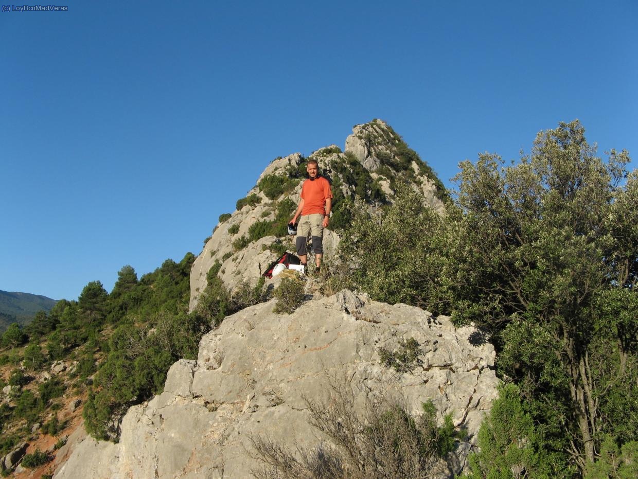 En el primer promontorio, aqui empieza la cresta