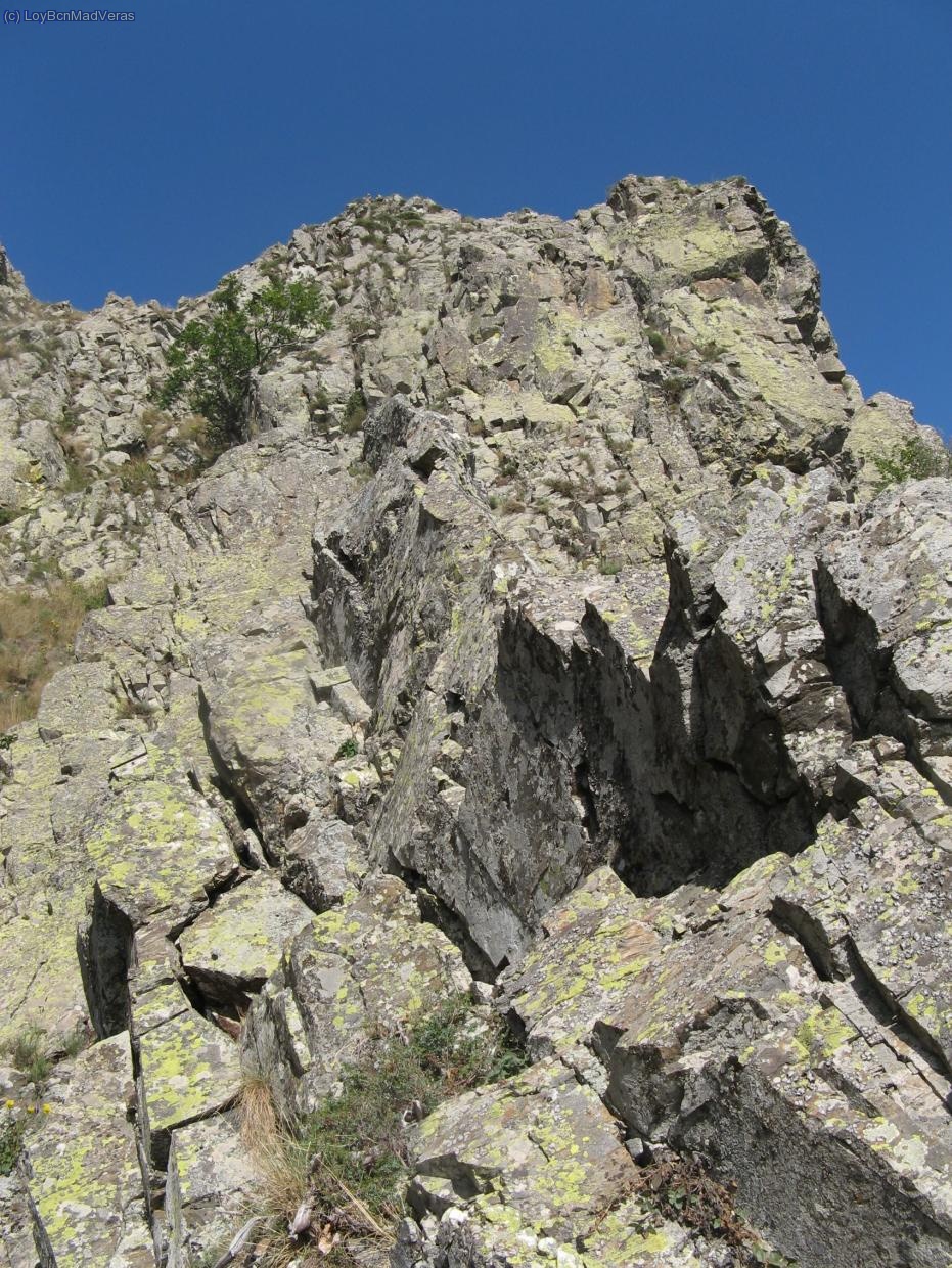 Vista de la salida del segundo largo.