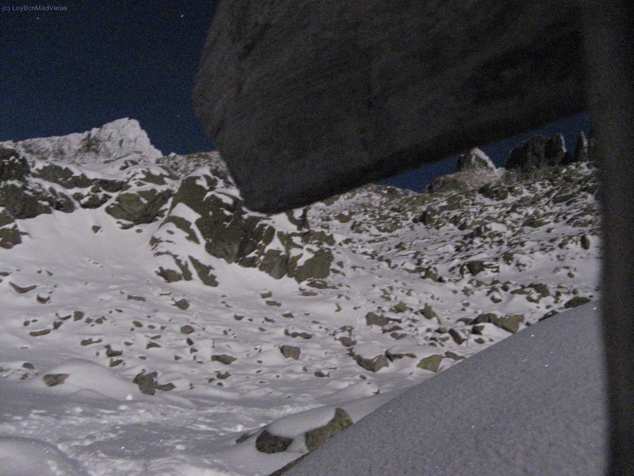 Foto nocturna del Almanzor