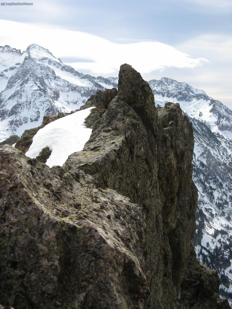 Vista de la cresta desde la R