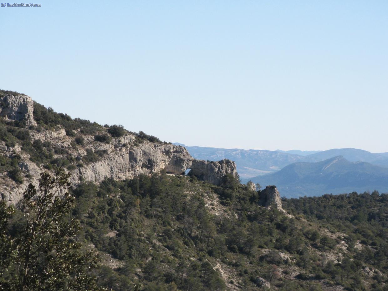 Vista de la Foradada desde la Portella de La Bruixa
