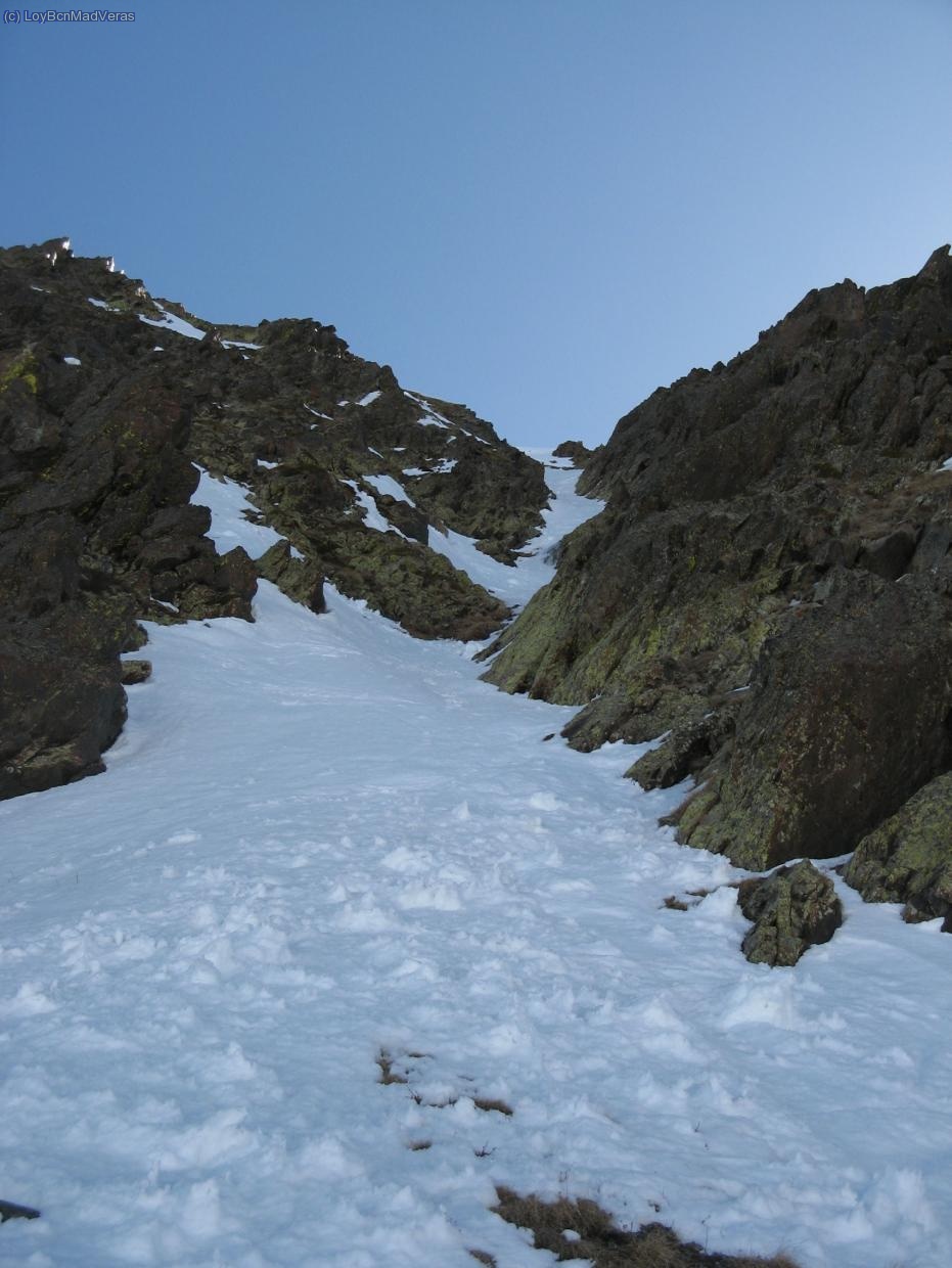 En la entrada del corredor.