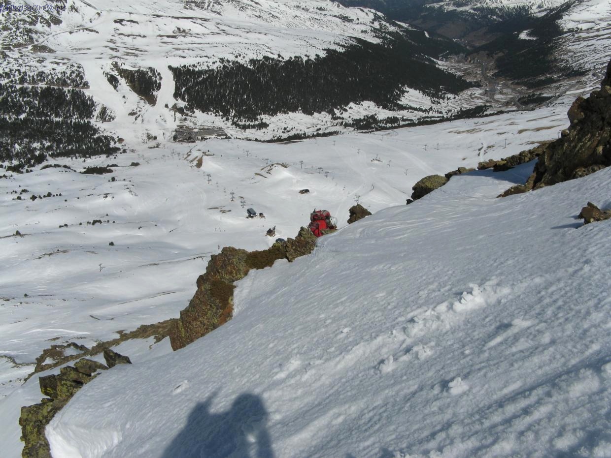 Loybcn subio por la izquierda de un tramo rocoso, aqui habia una barriguita m&aacute;s tiesa.
