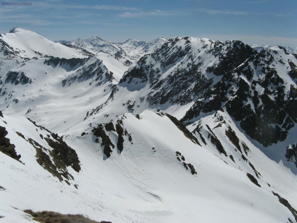 Cresta que va desde el Tristaina al Port de l