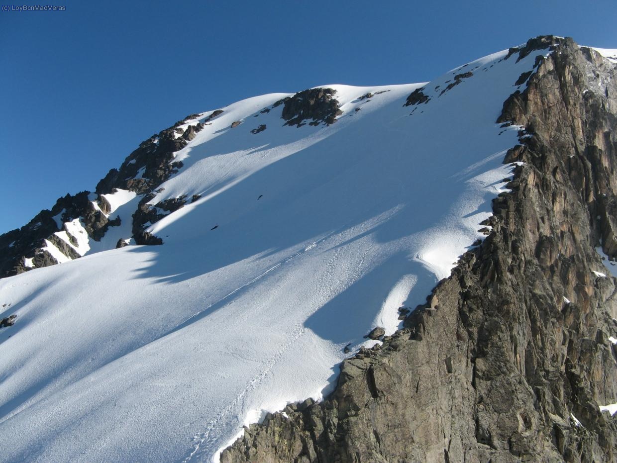 Vista hacia la cima del Balaitous, la visi&oacute;n es increible.