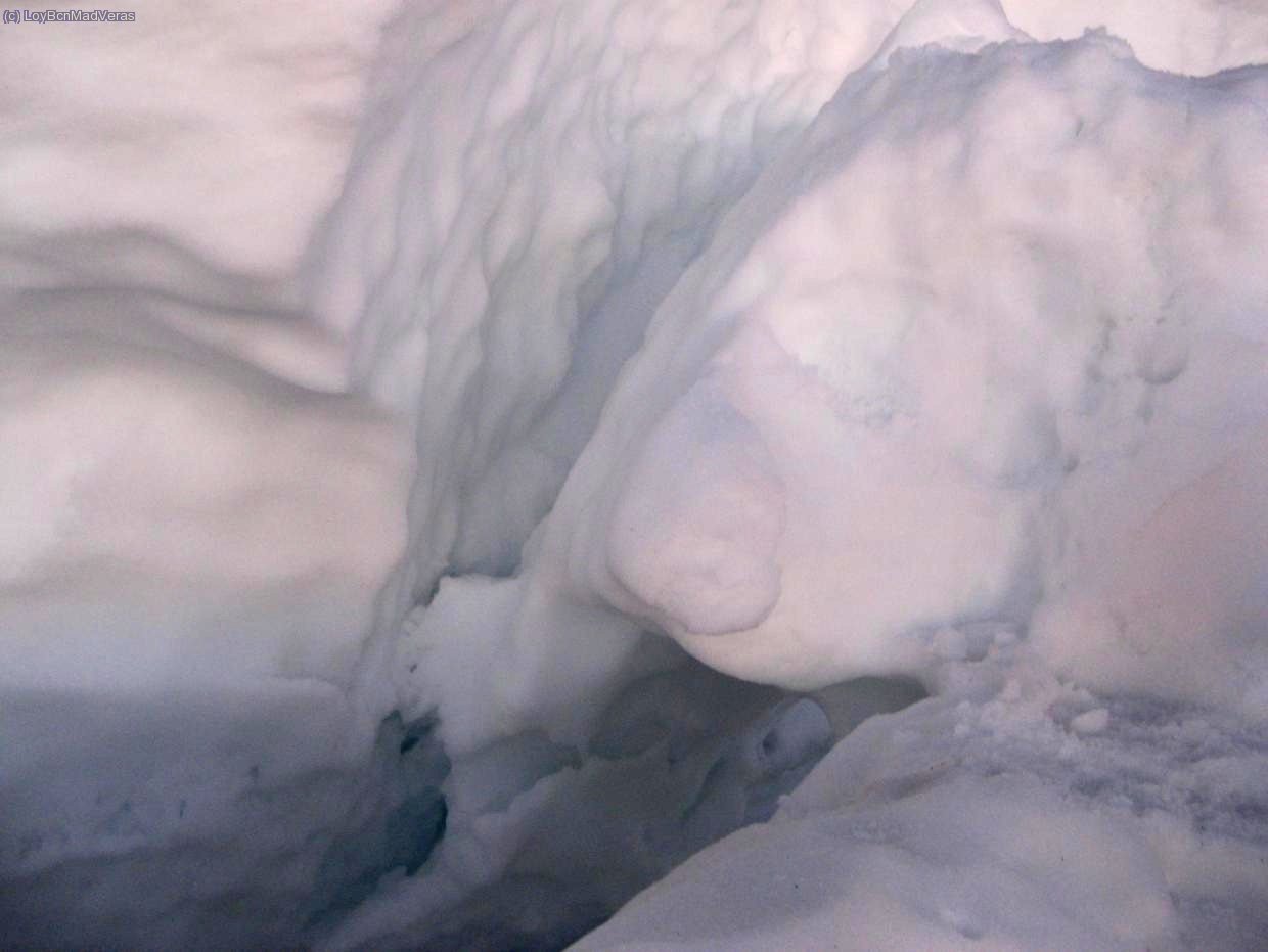 Puente para cruzar la rimaya, exigía un pasito de fe para pasarlo