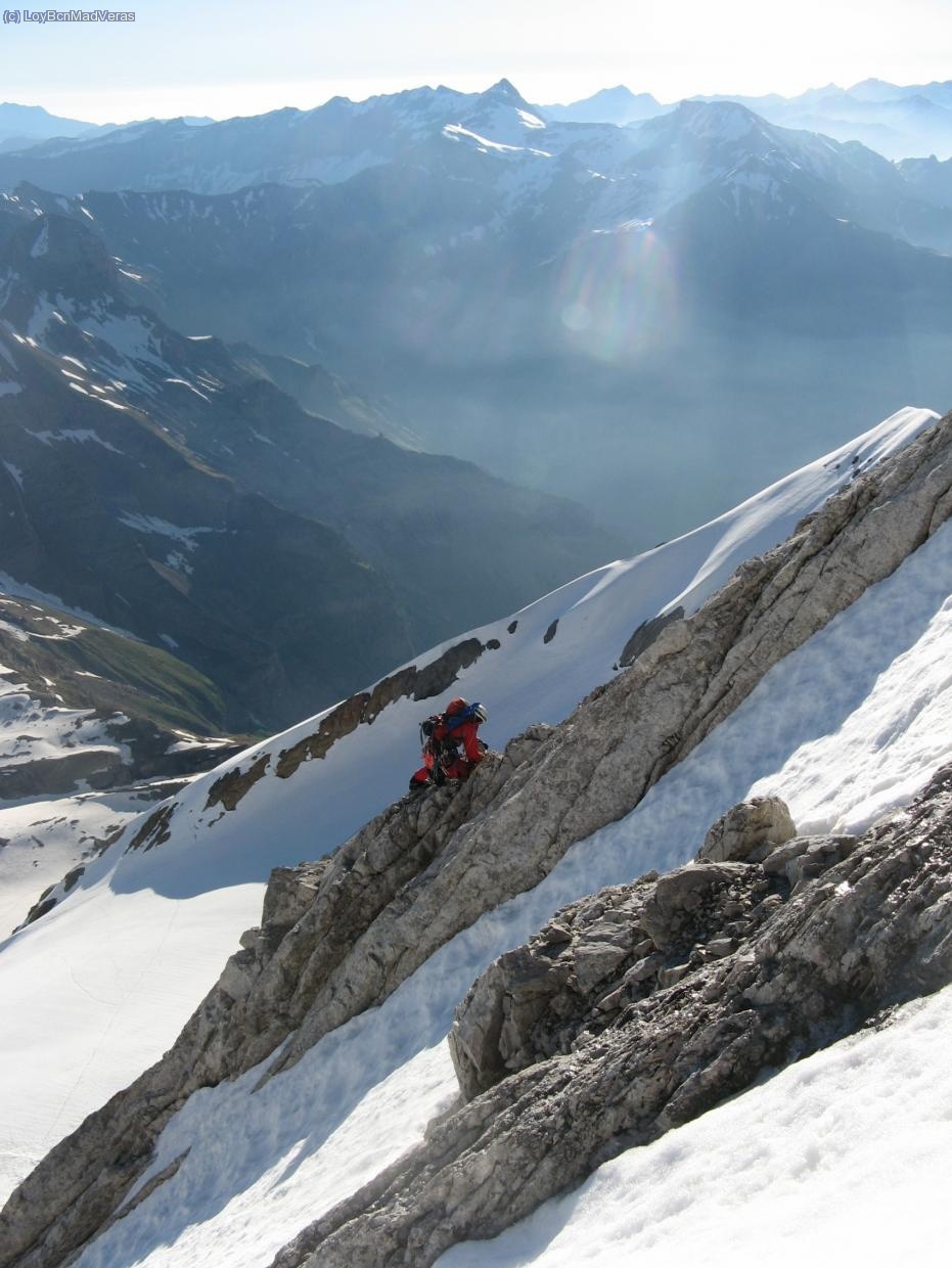 Loybcn superando el resalte rocoso.