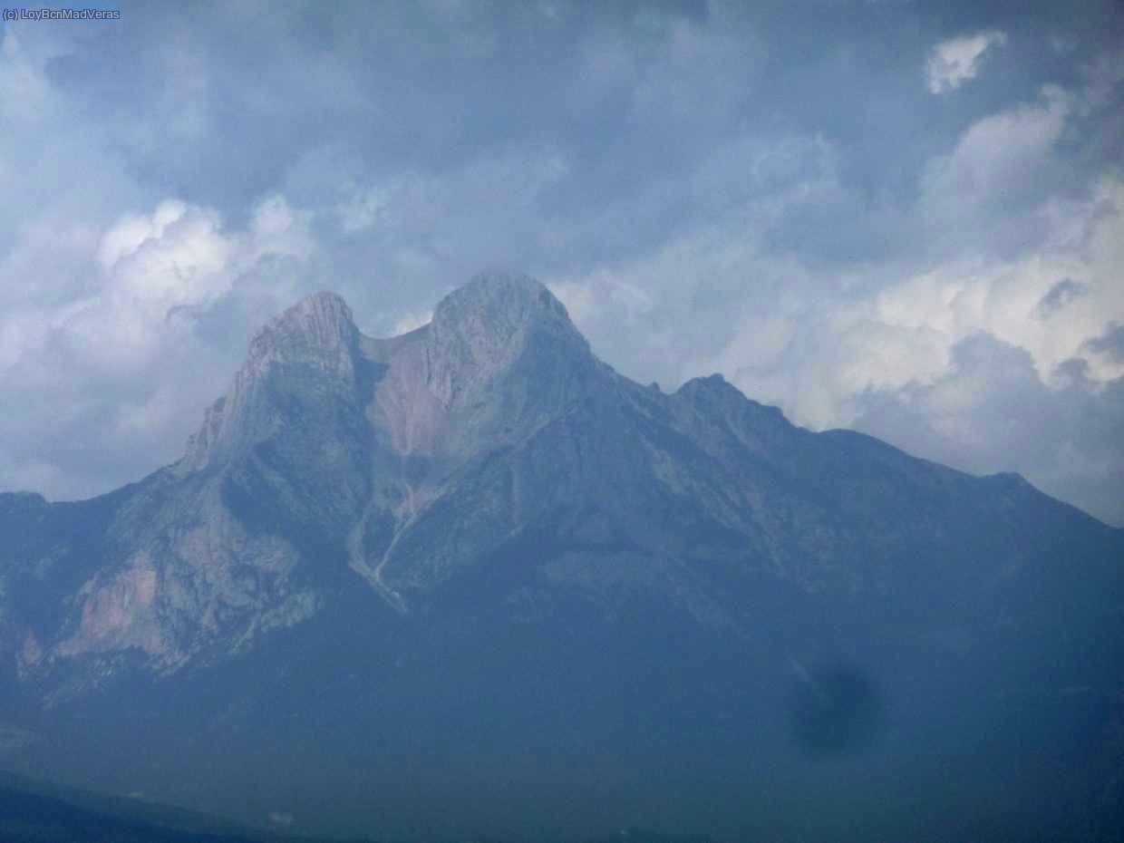 En la subida podemos observar el Pedraforca