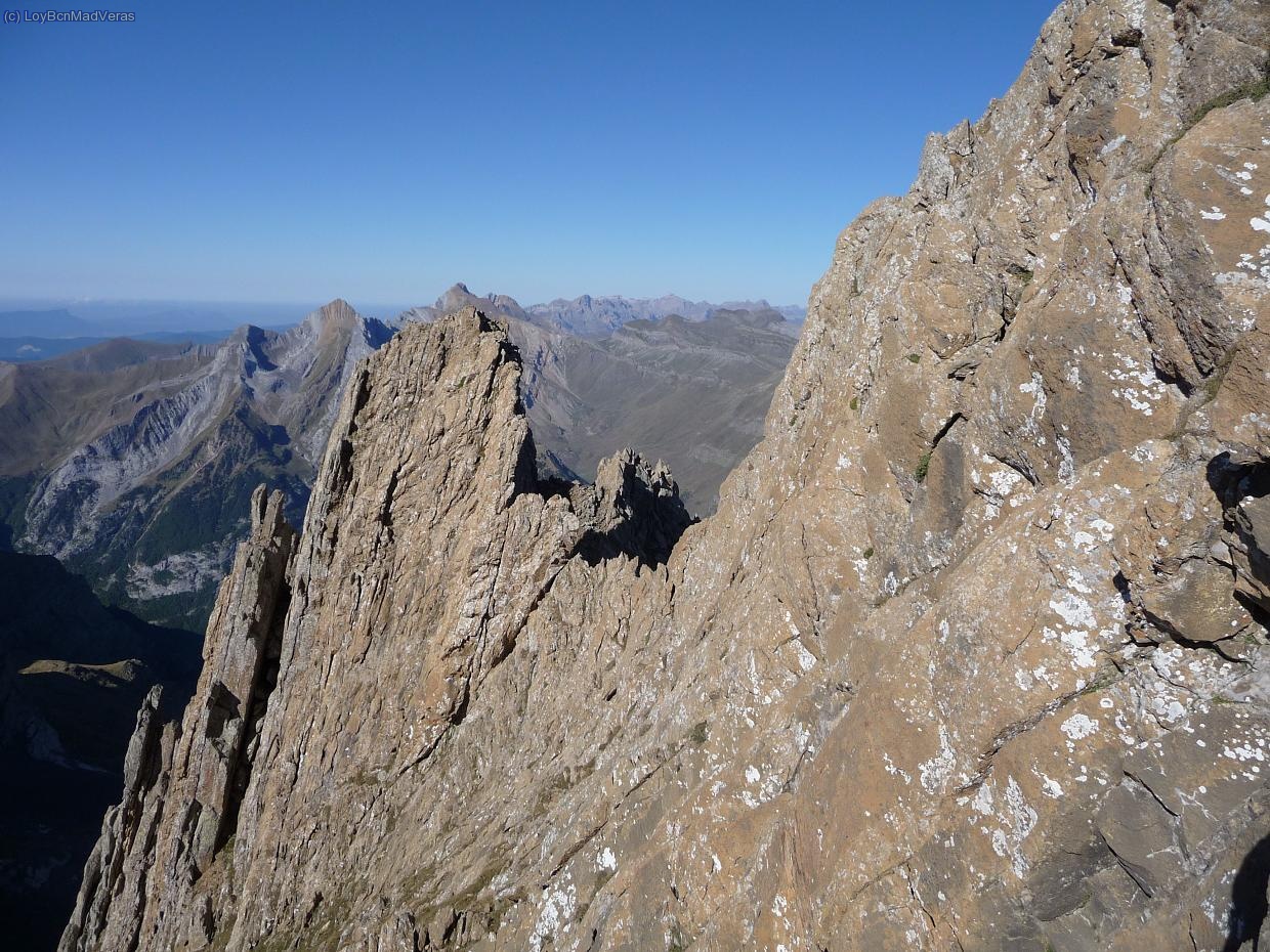 Vista de la brecha que acabamos de pasar