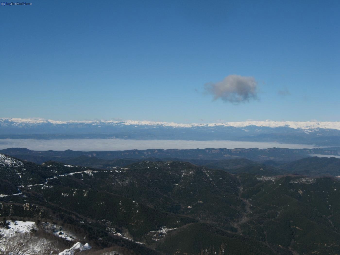 El pirineo al fondo, tambi&eacute;n esta espectacular