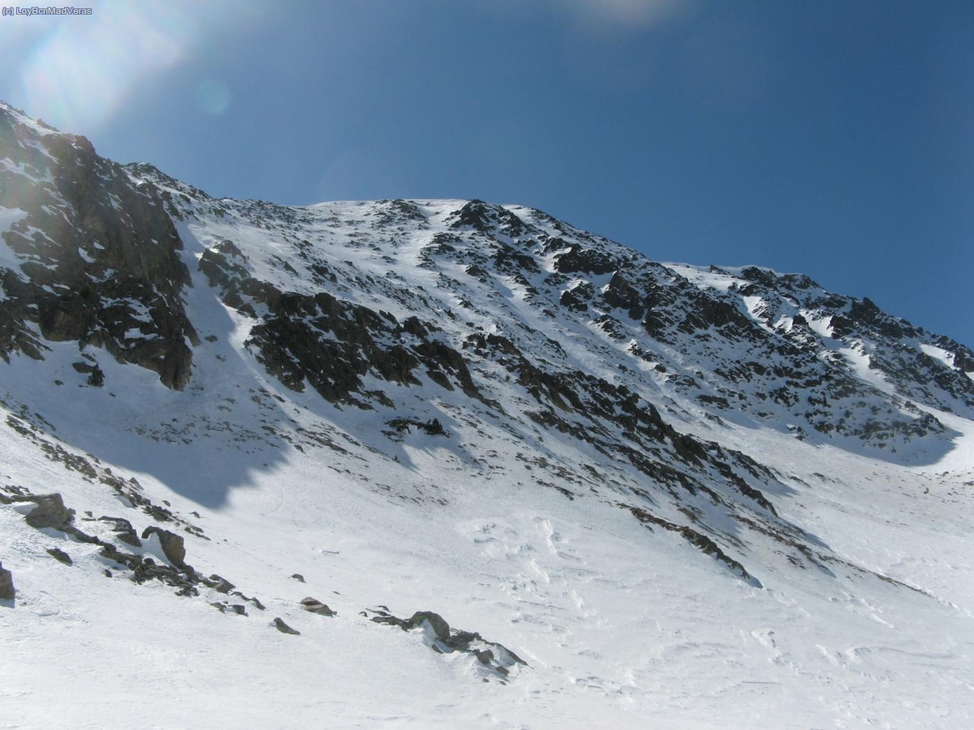 Cara norte del Fontreda