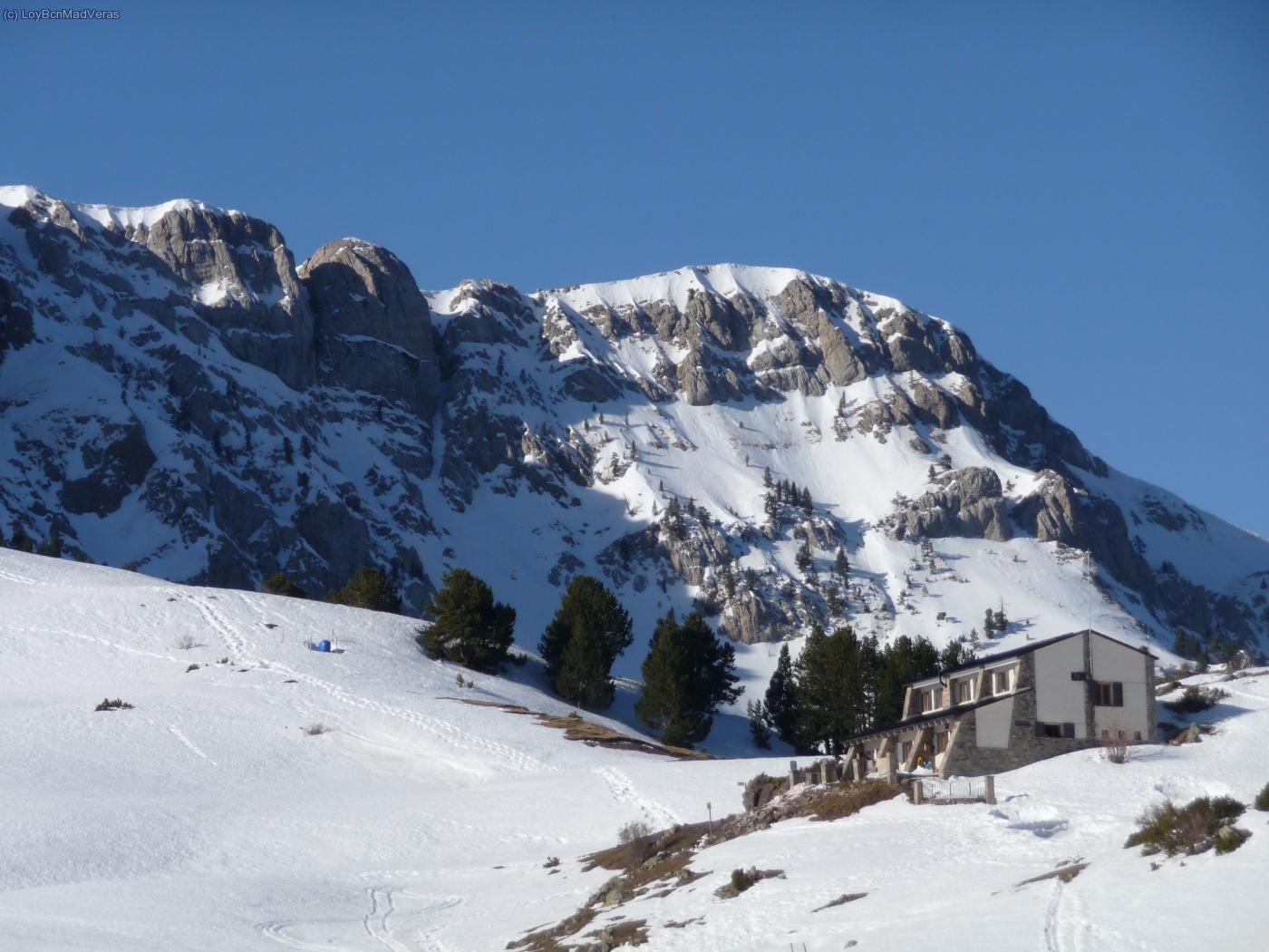 Llegando al refugio de Prat d