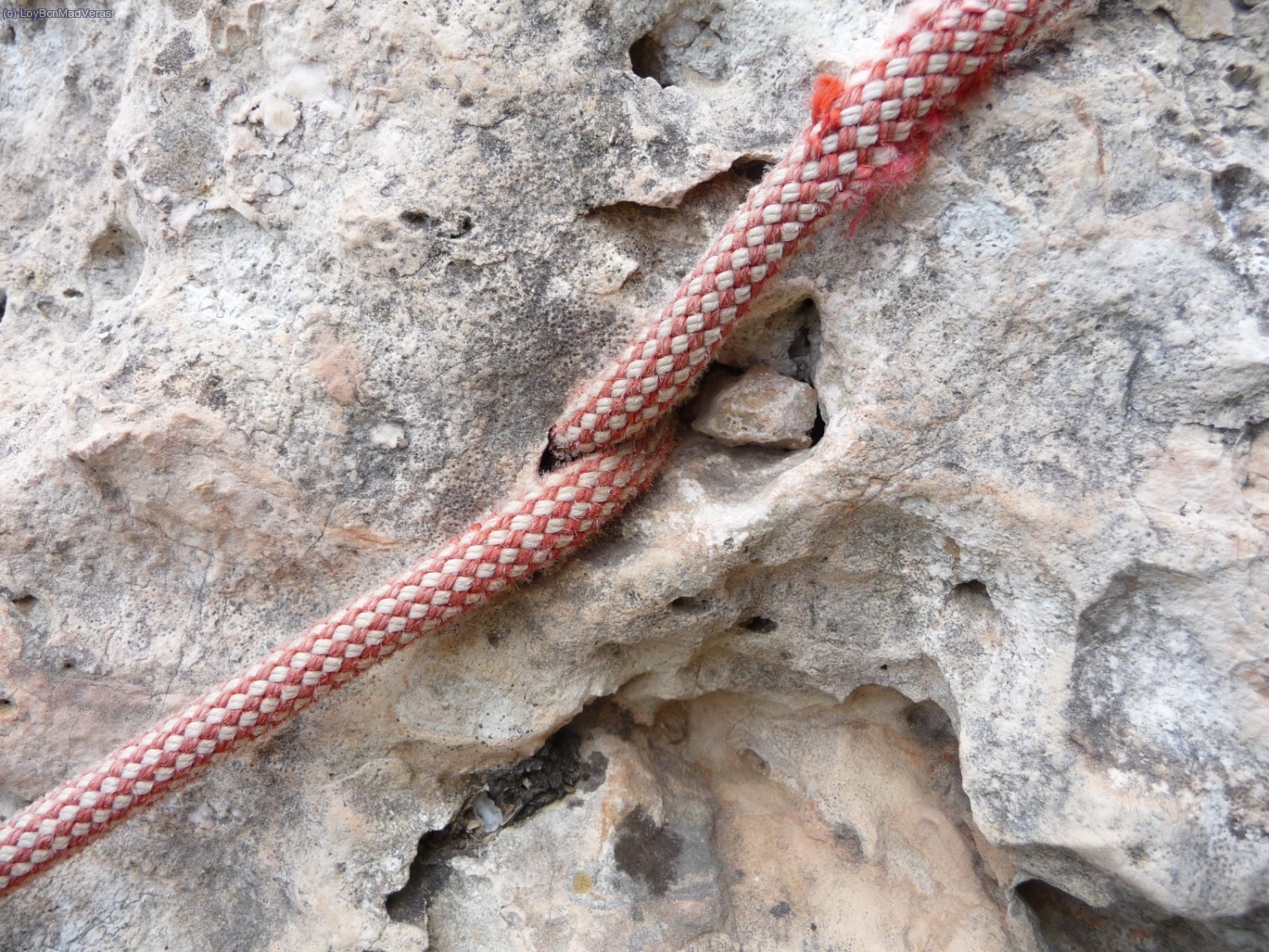 Cuerda empotrada de descenso del r&aacute;pel