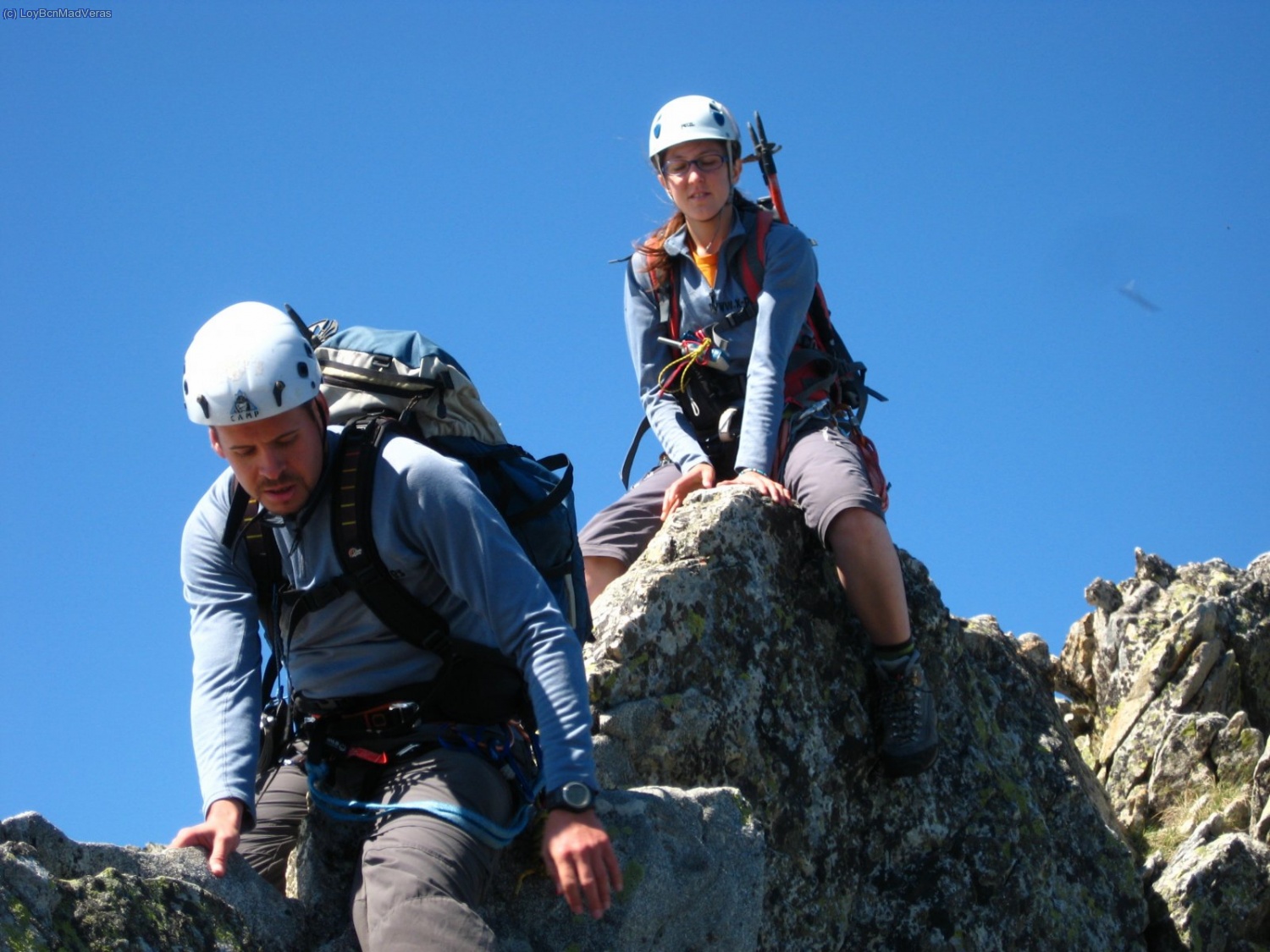 Madveras y Loybcn en el paso a caballo