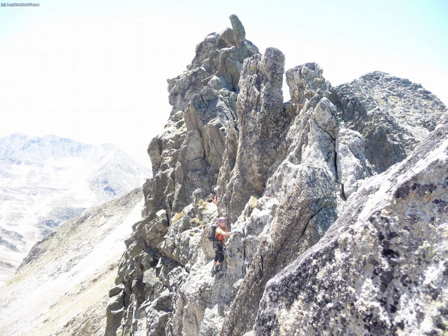 Orene en el flanqueo del tercer gendarme