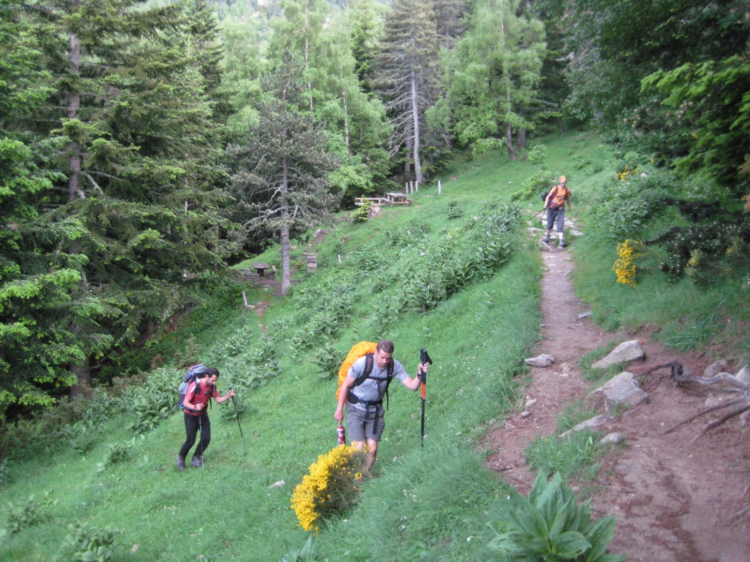 Merendero de Merialles. Llegando ya al P