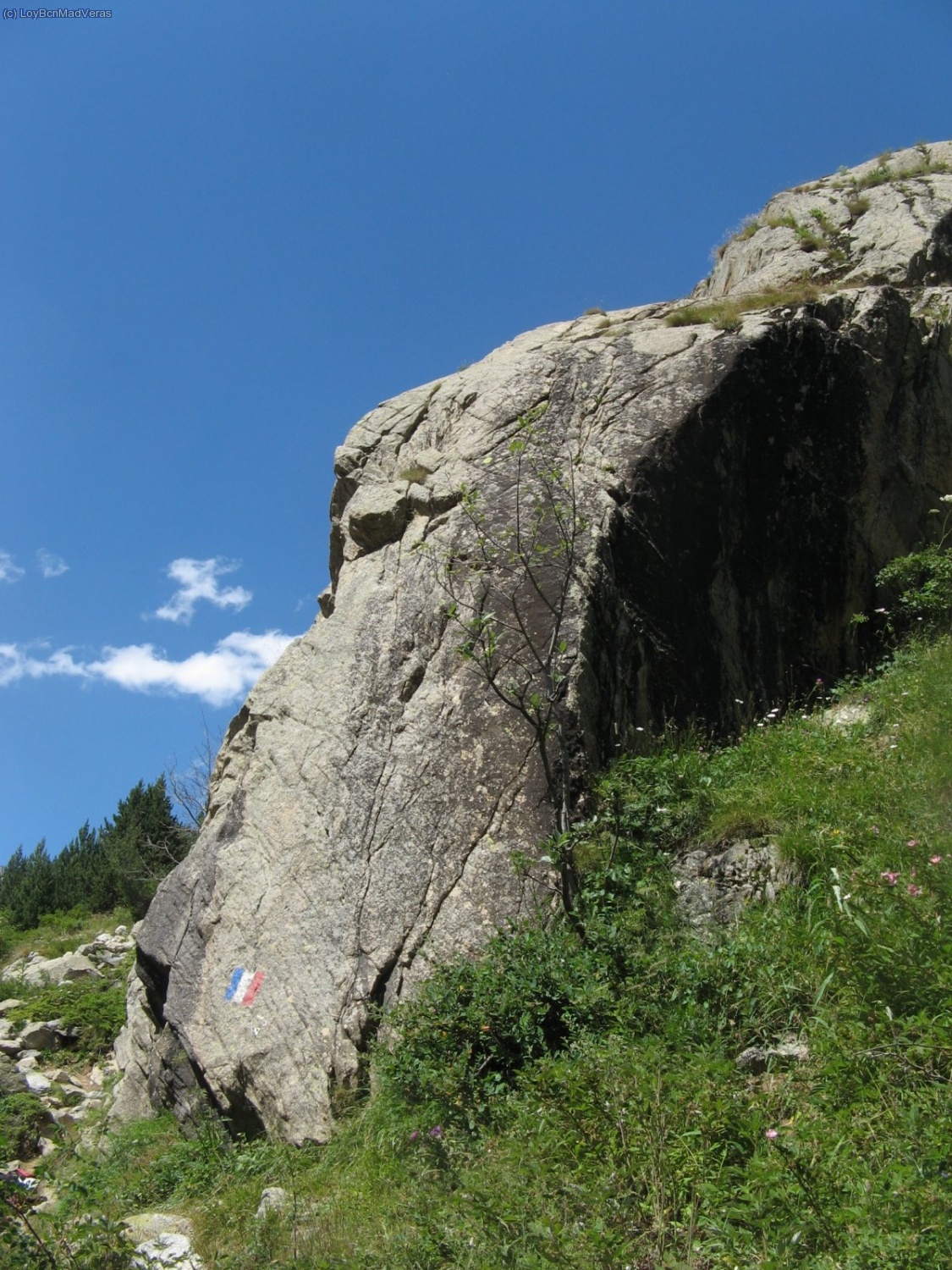 Espol&oacute;n, en la derecha del sector con una via de 6b, fina fina