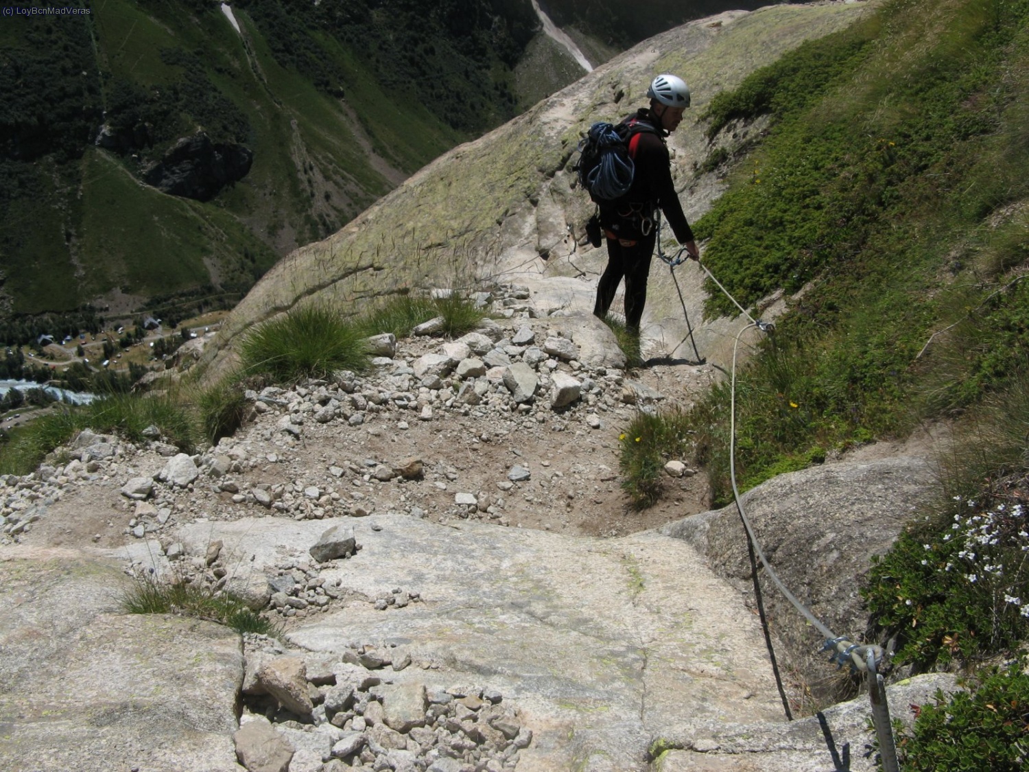El camino de descenso tiene alg&uacute;n tramo equipado