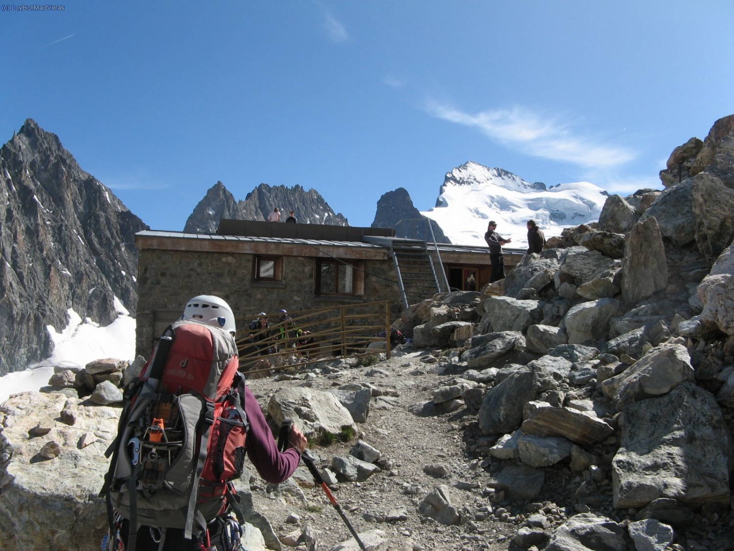 Llegando al refugio des Ecrins